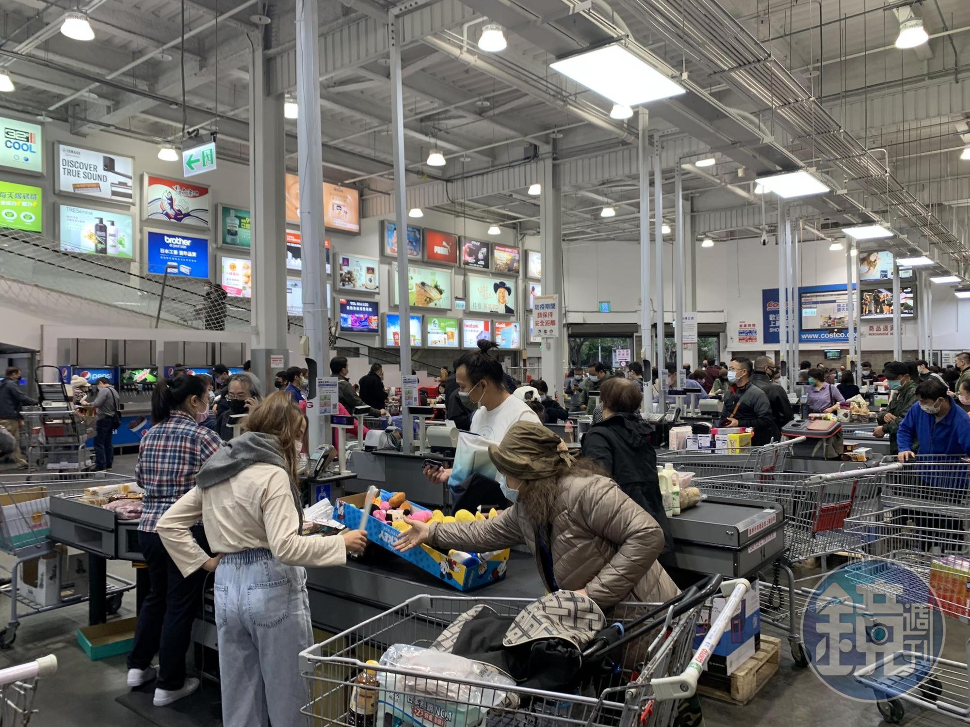 有網友在逛好市多時發現自己的推車和別人「撞車」，買的東西竟然一模一樣。（示意圖，資料照）