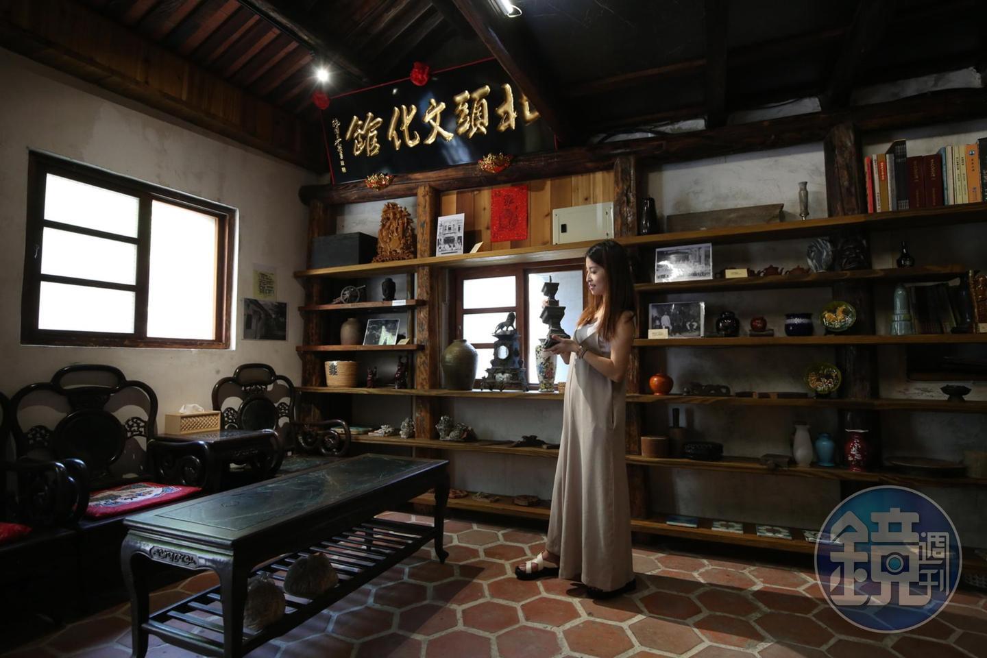 之所以稱之為「北頭文化館」是因裡頭有各式各樣蔡槐澤珍藏的老件。