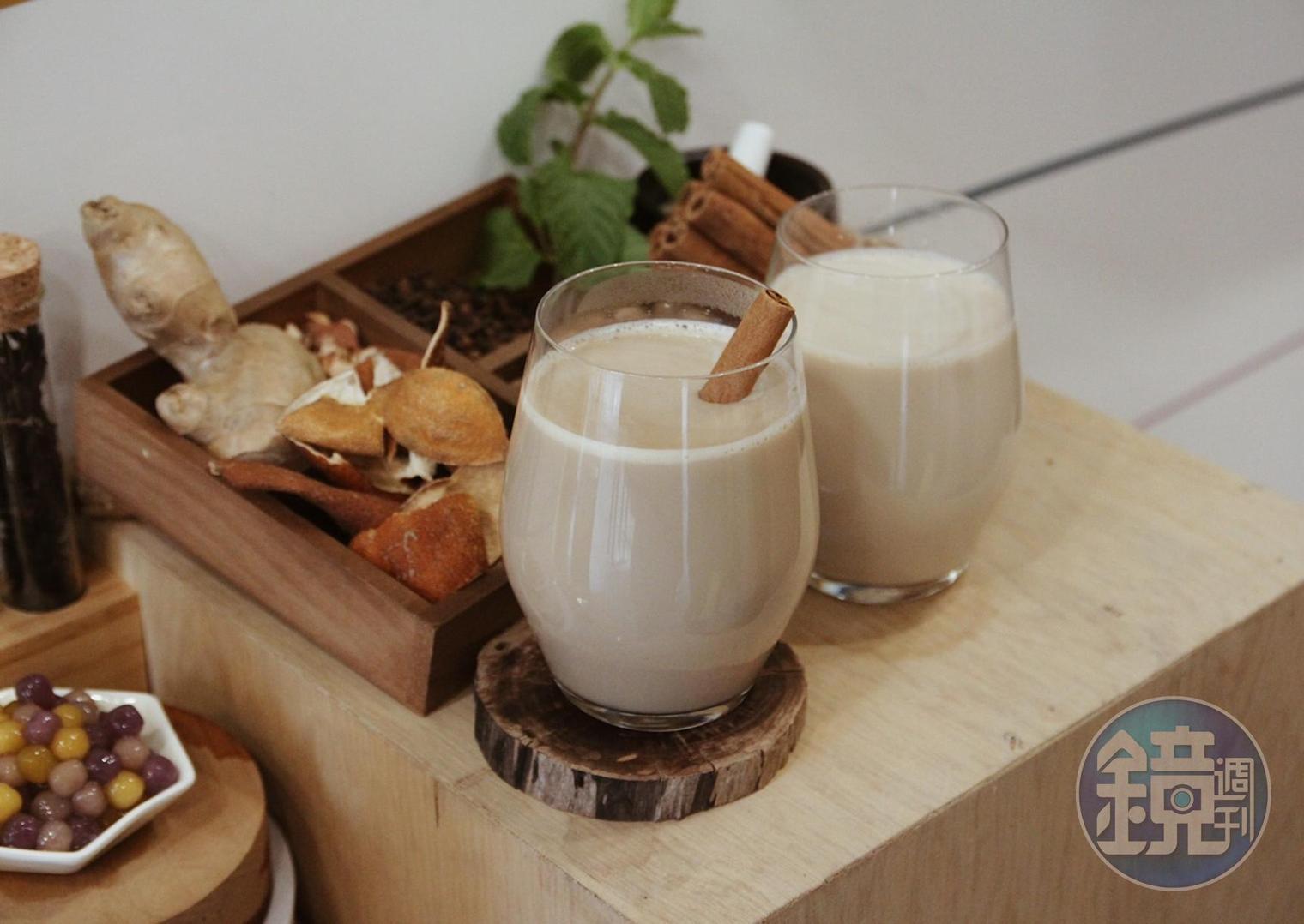 「茶裡不然」主打各式辛香料與奶茶結合出多款飲品。 