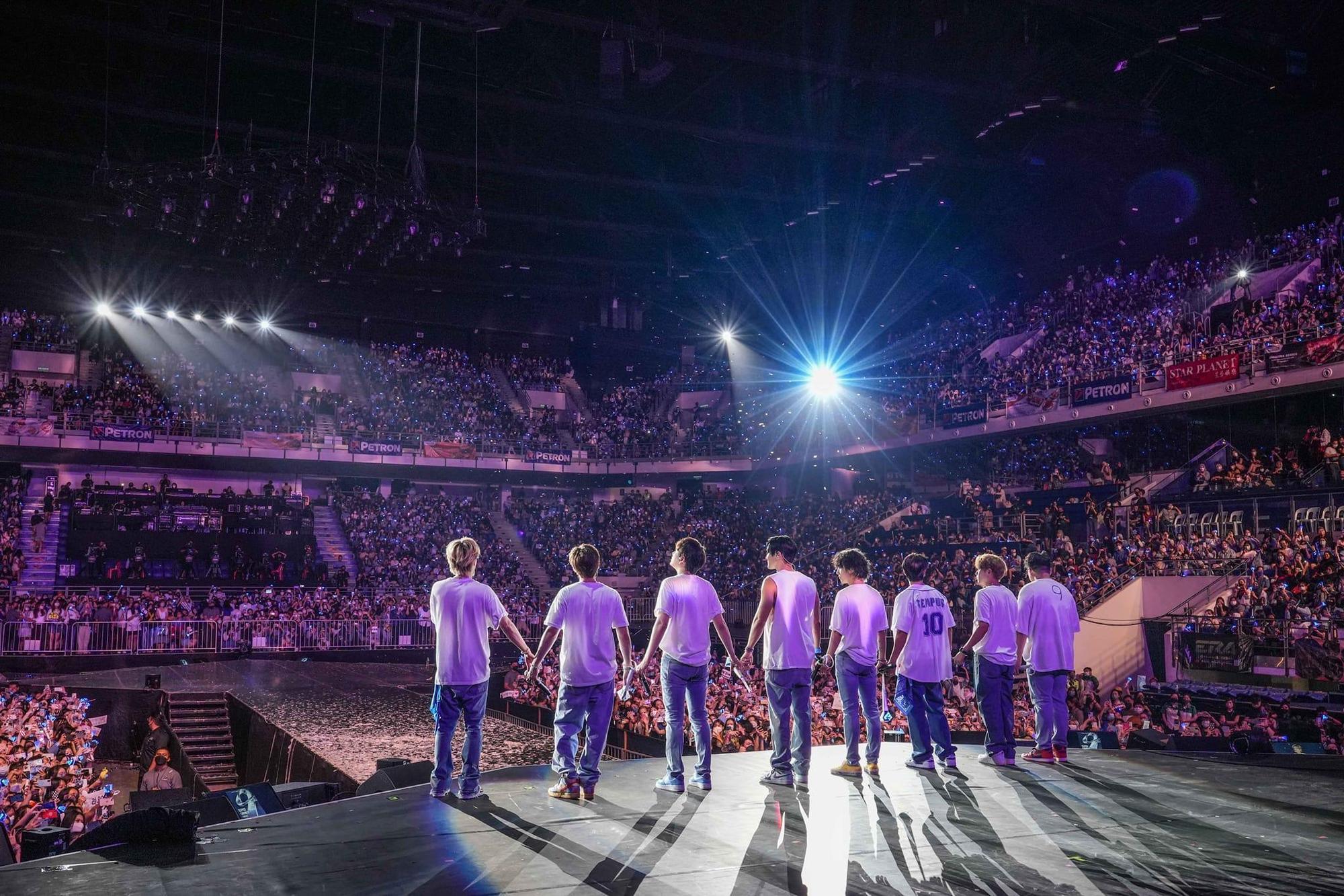 南韓偶像天團Super Junior世界巡迴演唱會「SUPER SHOW 9」近期開跑,本月10日在馬來西亞吉隆坡開唱。(翻攝Super Junior臉書粉絲頁)