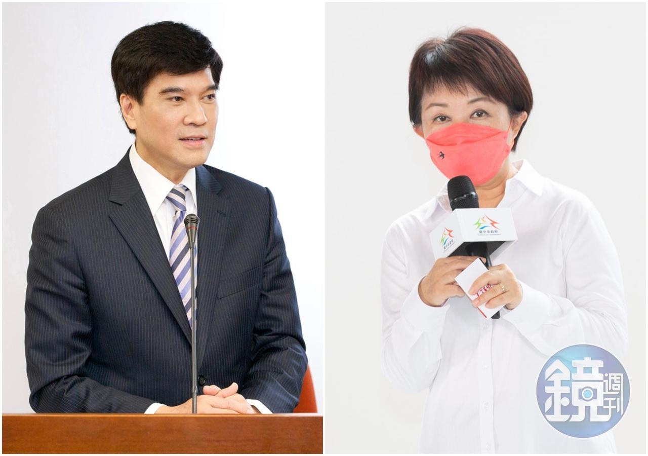市政顧問黃義交（左）辭世消息曝光，讓台中市長盧秀燕（右）深夜感嘆po文。（翻攝自黃義交臉書／本刊資料照）