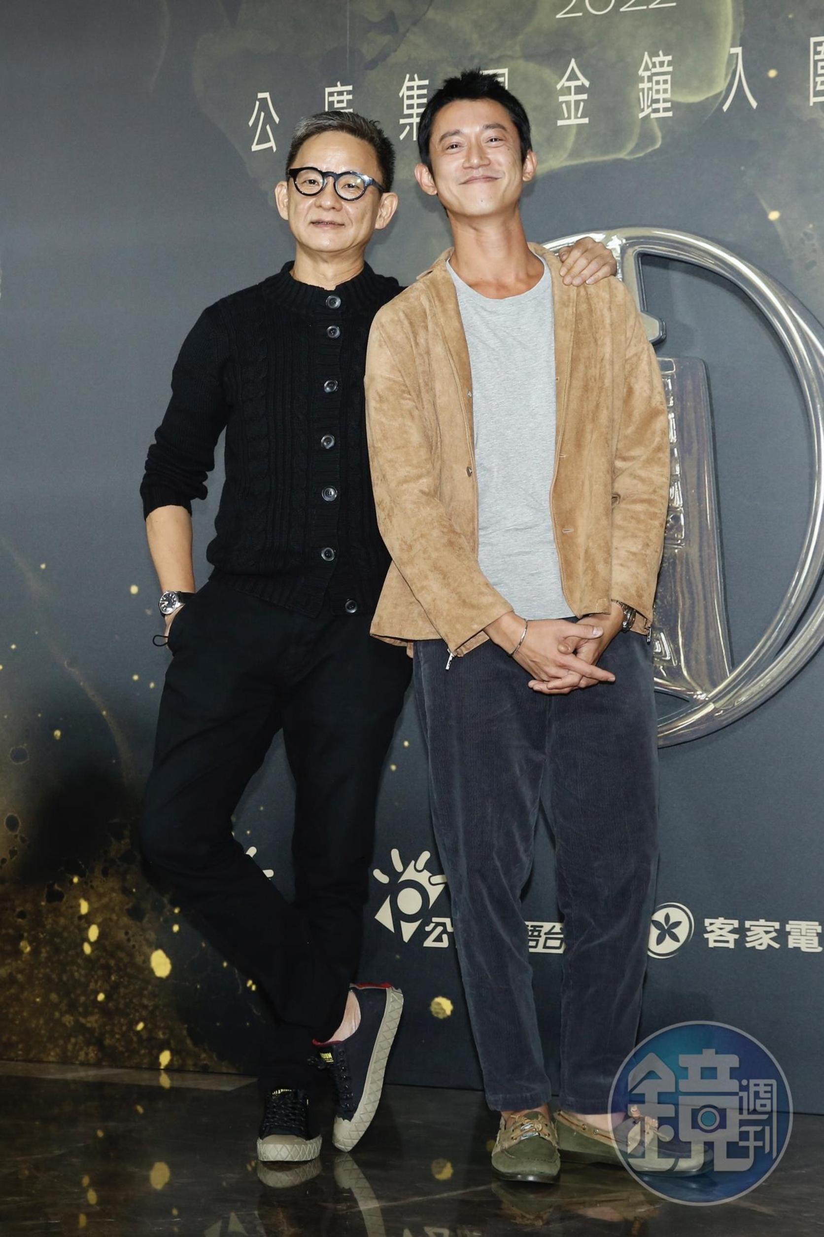 吳慷仁和導演曹瑞原一起現身。
