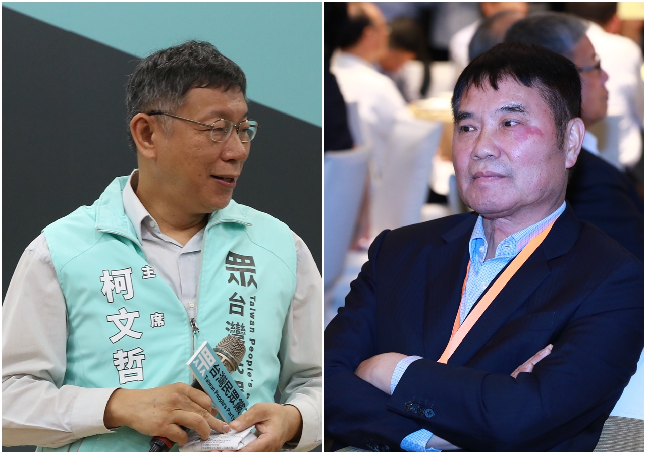 外傳台北市長、民眾黨主席柯文哲（左）今天將與鍾東錦（右）碰面同框。（合成照）