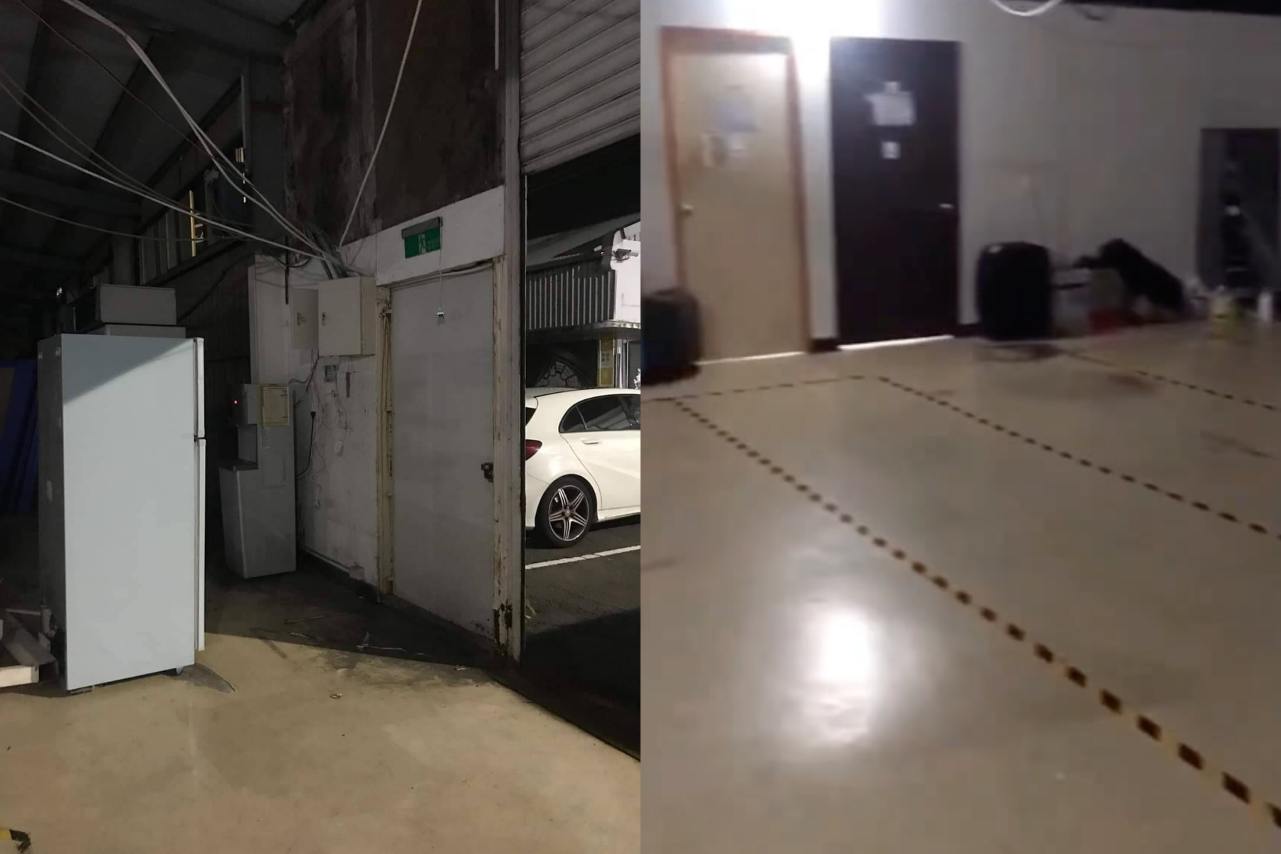 新北市莊敬高職遭爆有「隱藏宿舍」，還是鐵皮屋工廠改造。（翻攝自臺灣青年民主協會 TYAD臉書）