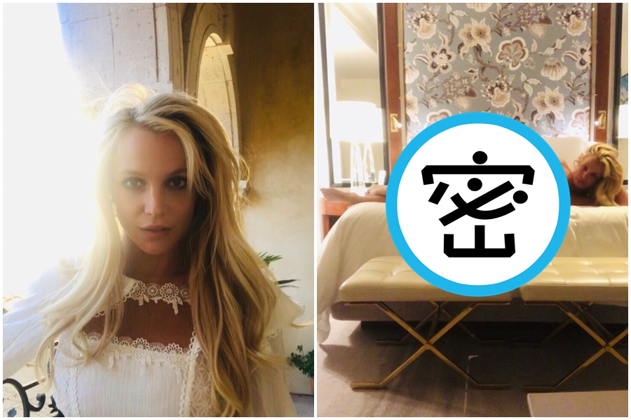 布蘭妮發布大尺度的全裸照，還放話要推出電影宣示身體自主權。（翻攝Britney Spears官方推特）