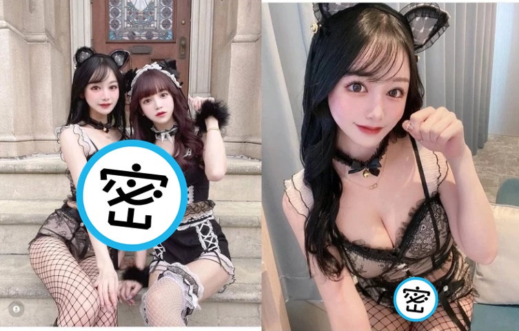 一群女遊客在園區內穿著暴露服裝，拍攝萬聖節系列Cosplay照片，違反環球影城園區內穿著暴露服裝規定。（翻攝自IG）