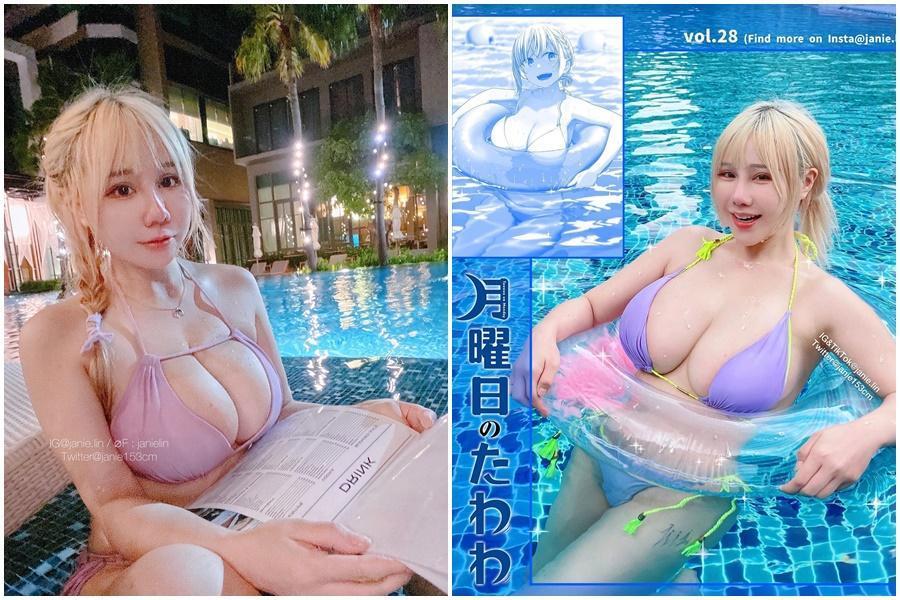 泥泥身材姣好。（翻攝自janie.lin IG）