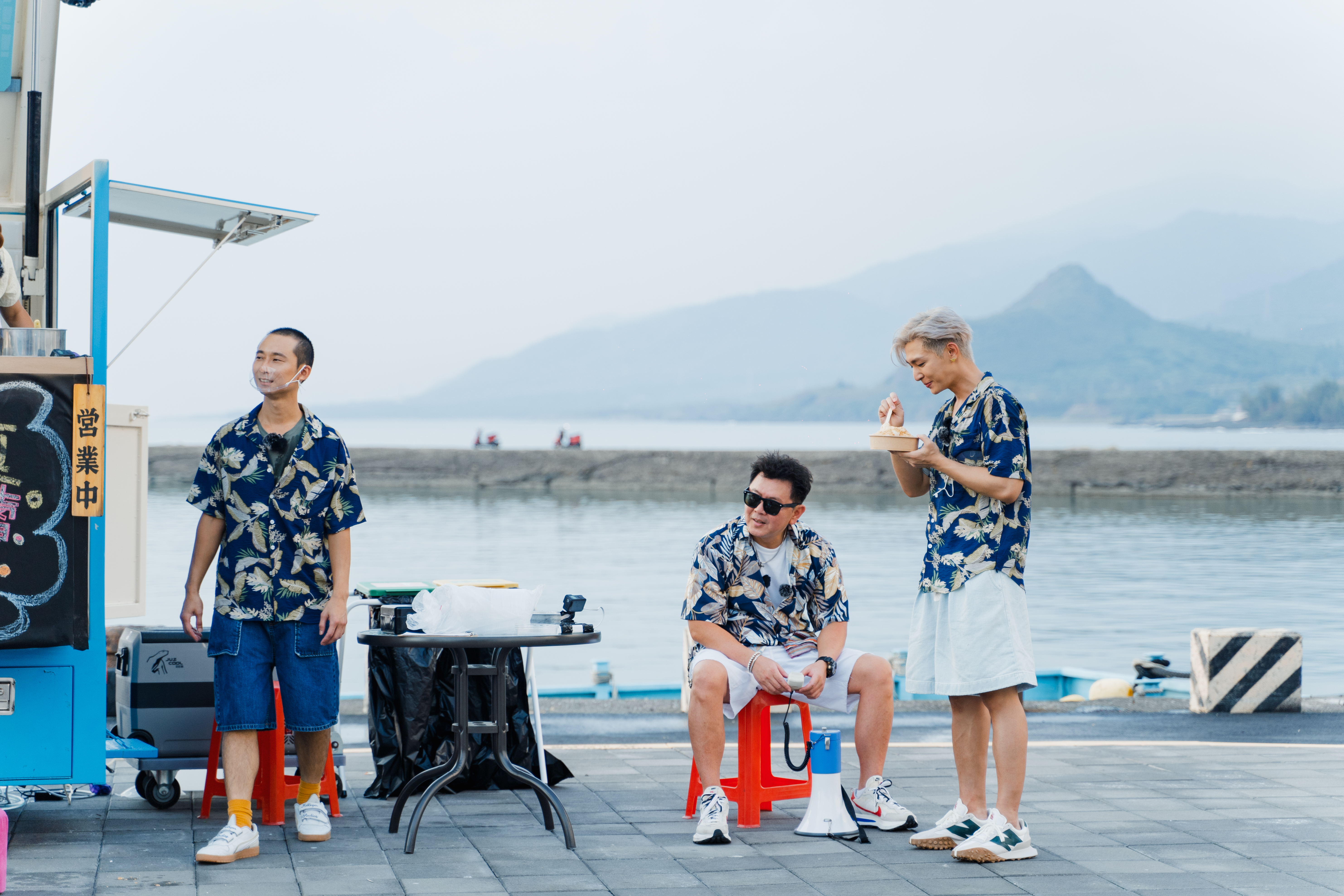 《嗨！營業中》即將在屏東開店左起浩子、庹宗康、炎亞綸。（好看娛樂提供）