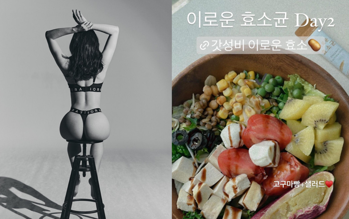 蘿拉在IG大方分享運動食譜,讓妳瘦得健康又性感。(翻攝IG @rora.k_)