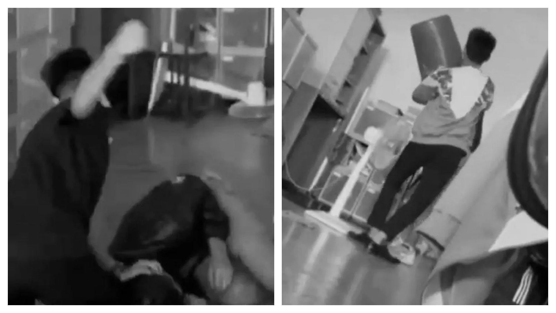 一名女學生不甘遭到多次人身攻擊，憤而與男學生爆發肢體衝突。（翻攝自社會事新聞影音）