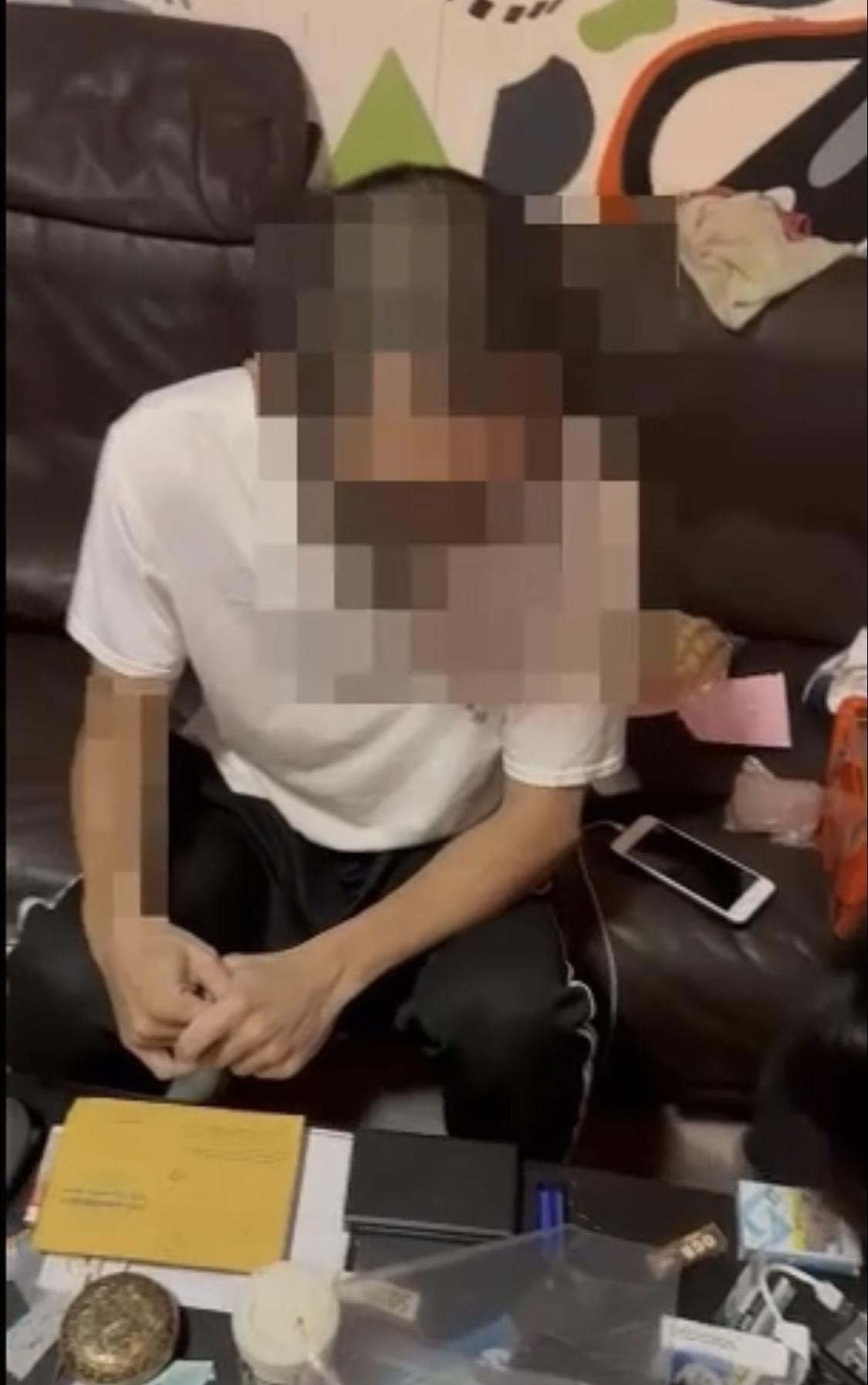 警方查獲藥頭。（翻攝畫面）