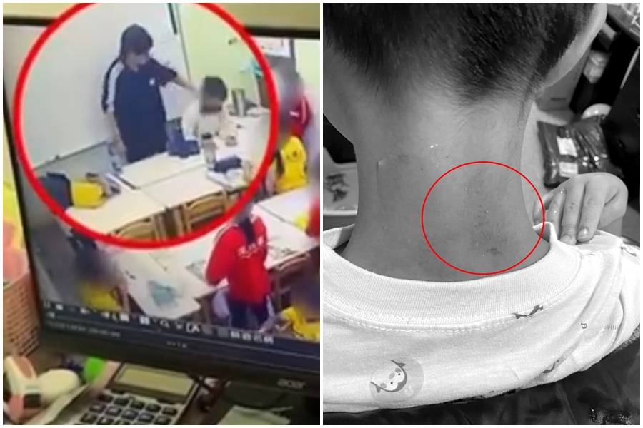 新北市深坑某安親班驚傳管教不當事件。（翻攝自爆料公社公開版）