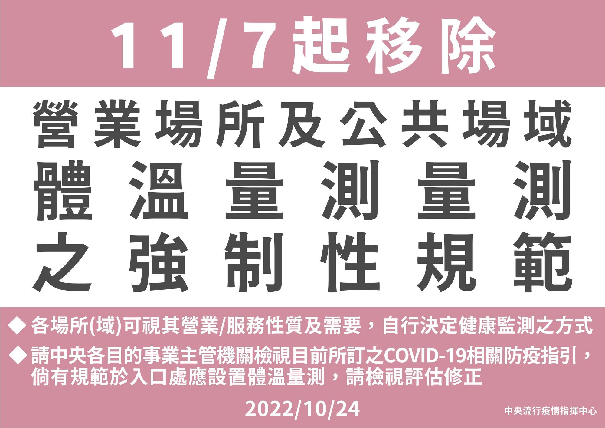 王必勝說明11/7起四大防疫新制。（指揮中心提供）