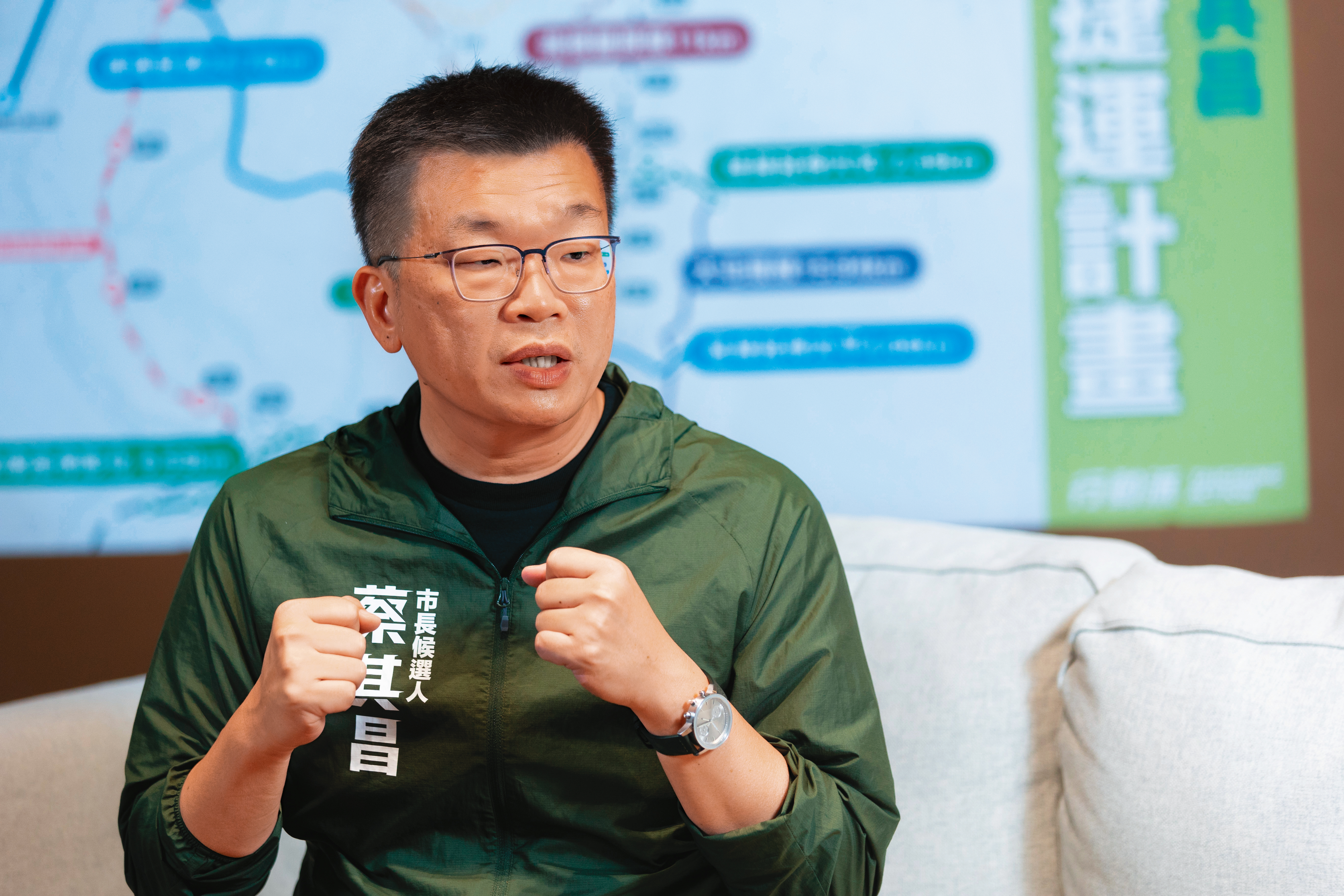 蔡其昌認為，把城市交通建設做好，不只能提升居住幸福感，更是為在地企業降低經營的外部成本。