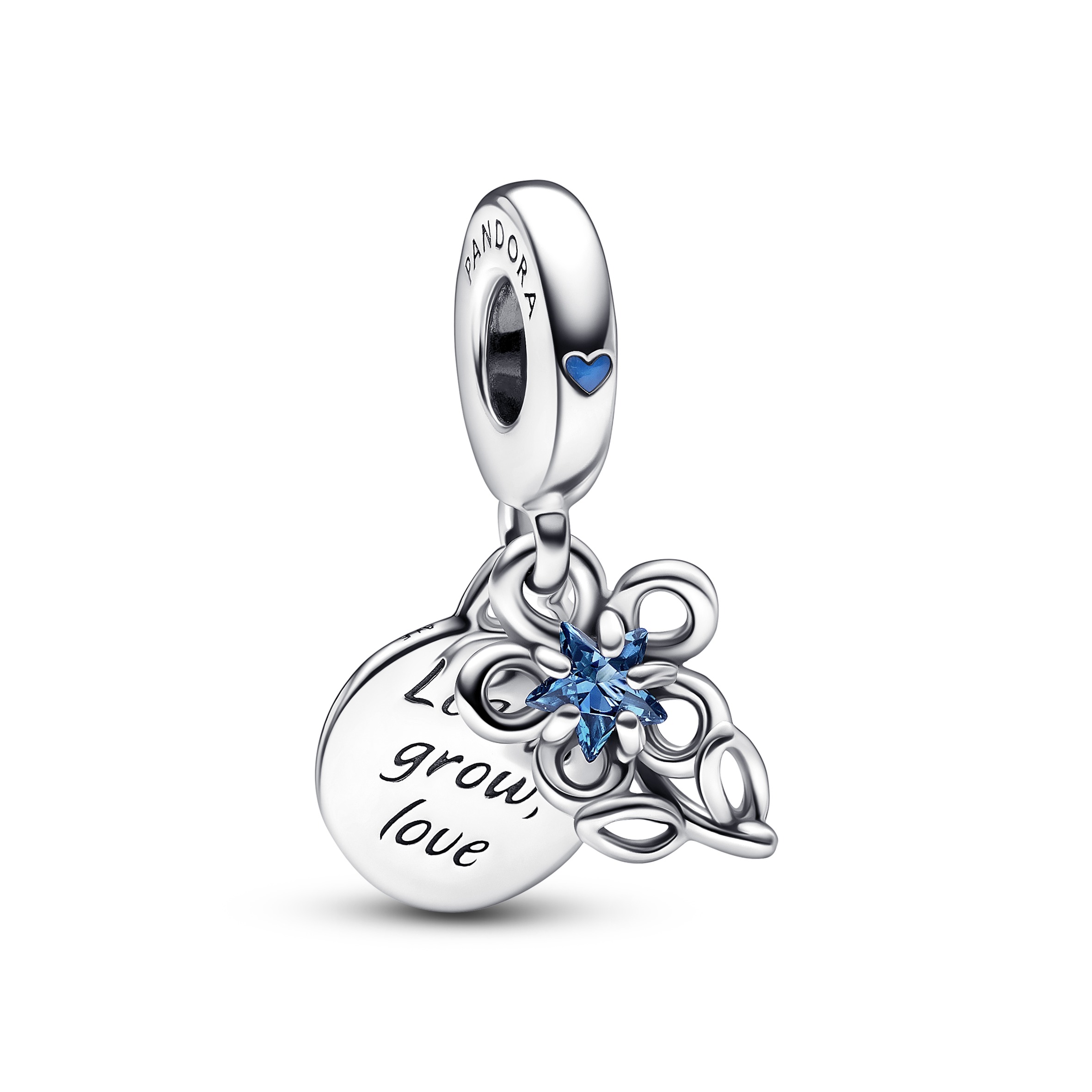 PANDORA for UNICEF盛放花卉雙飾牌吊飾，NT$2,480。（PANDORA提供）