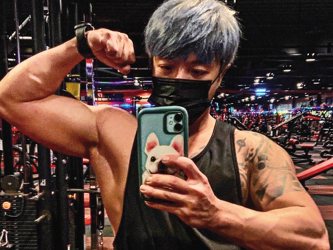 AV男優文森同時也是健身教練，有著一身結實肌肉。（翻攝自king_style_one IG）