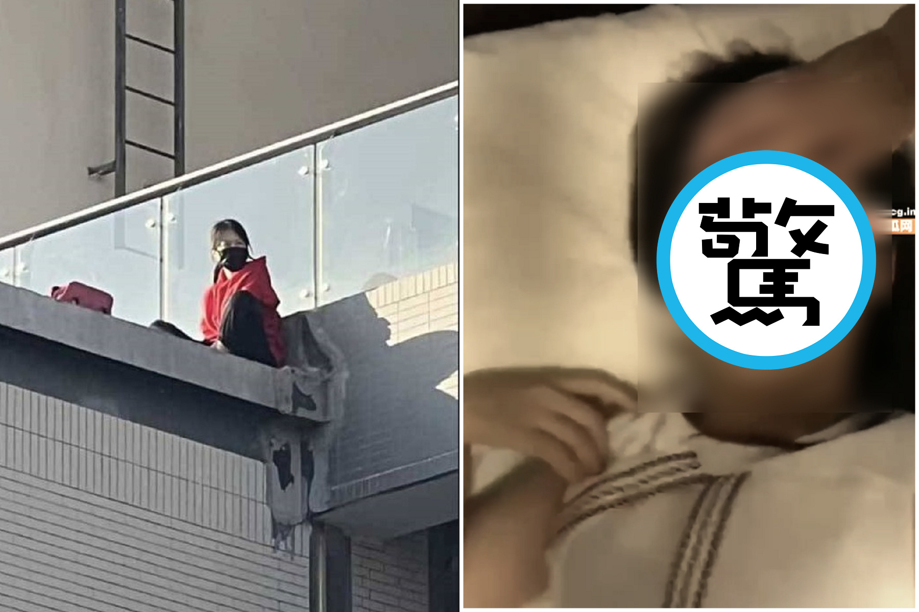 女大生被下藥如死屍，慘遭惡男性侵拍片！她求助無門爬屋頂灑傳單。（翻自《51吃瓜網》）