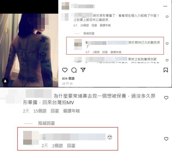 皮皮回應酸民冷嘲熱諷。（翻攝自當事人IG）