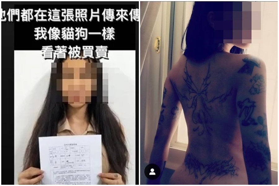 被騙去柬埔寨的健身網美「皮皮」，近日宣布下海拍成人影片。（左圖翻攝自網路，右圖翻攝自當事人IG）