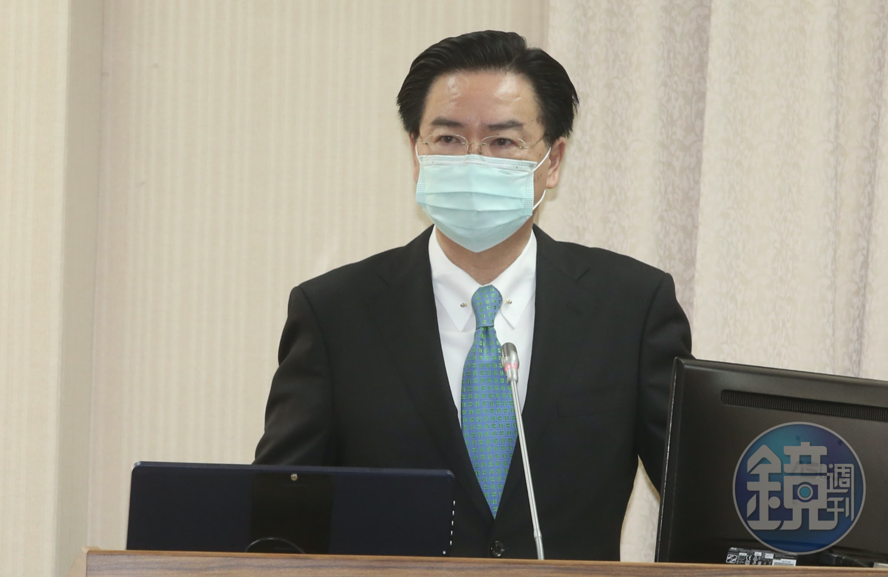 何志偉質詢問外交部是否有所掌握，外交部長吳釗燮（圖）則說，會立即報警處理。（本刊資料照）