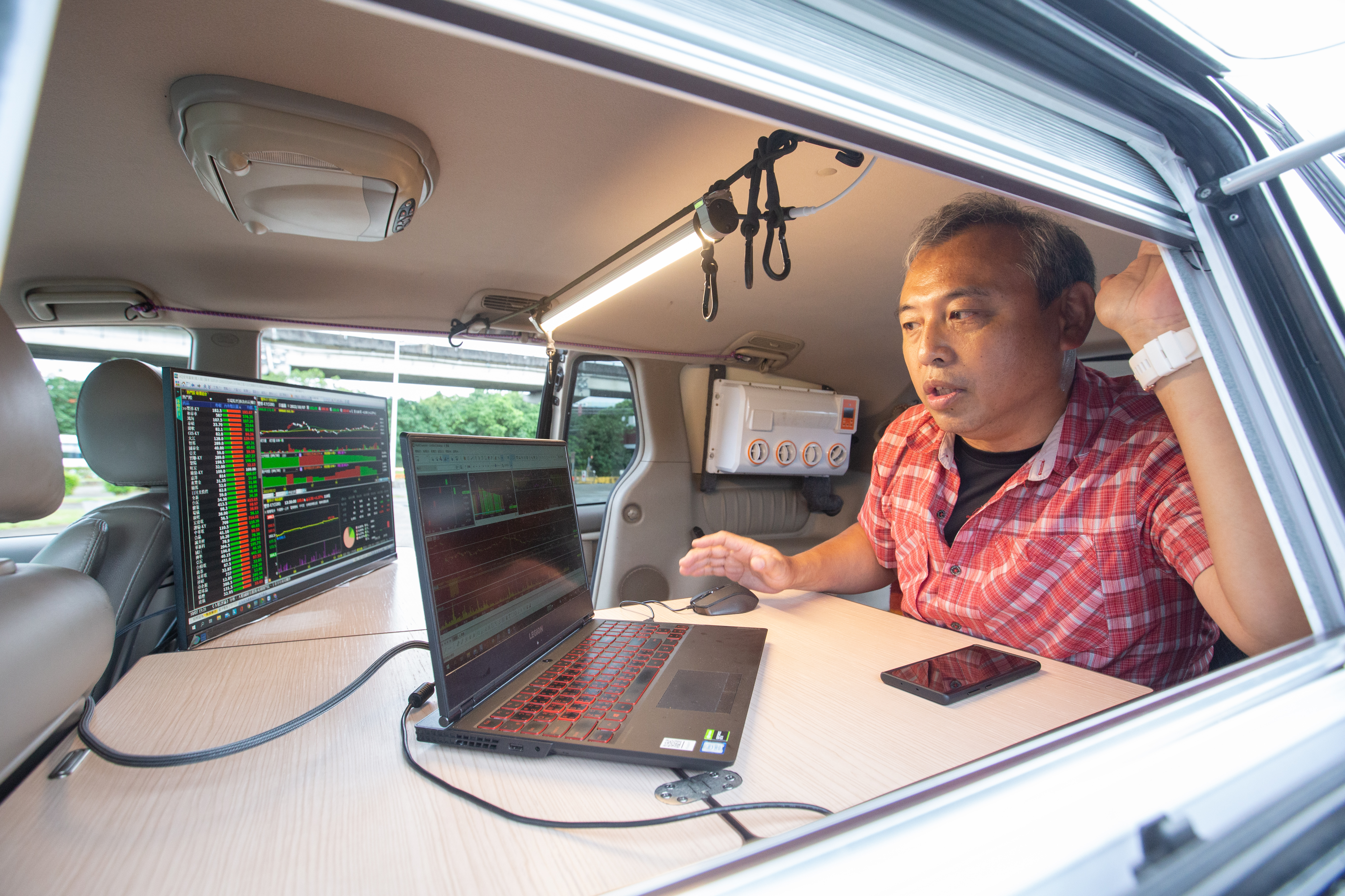 徐國華經常公開私房操盤策略，絕招是跟單外資。