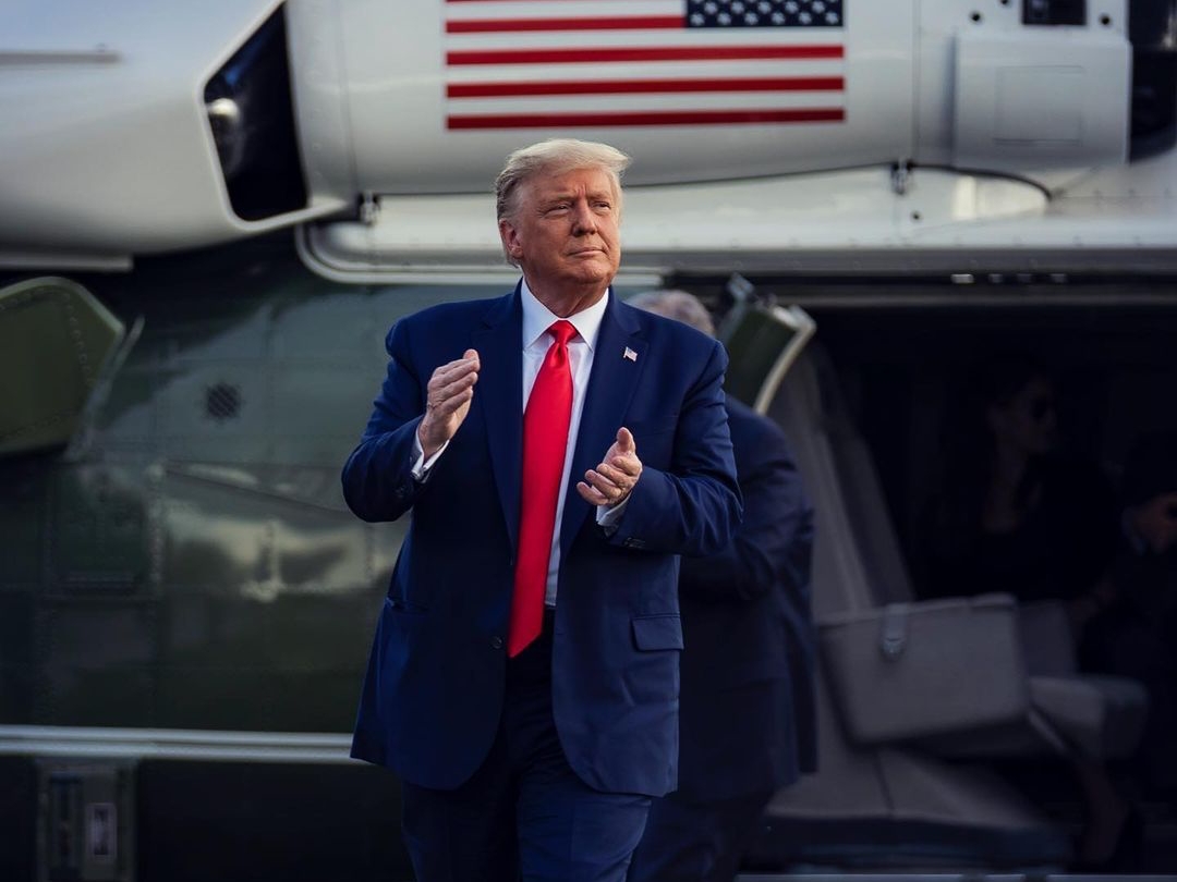 美國前總統川普驚爆美國有前所未見的武器，被外界認為應是核武。（翻攝自川普IG）