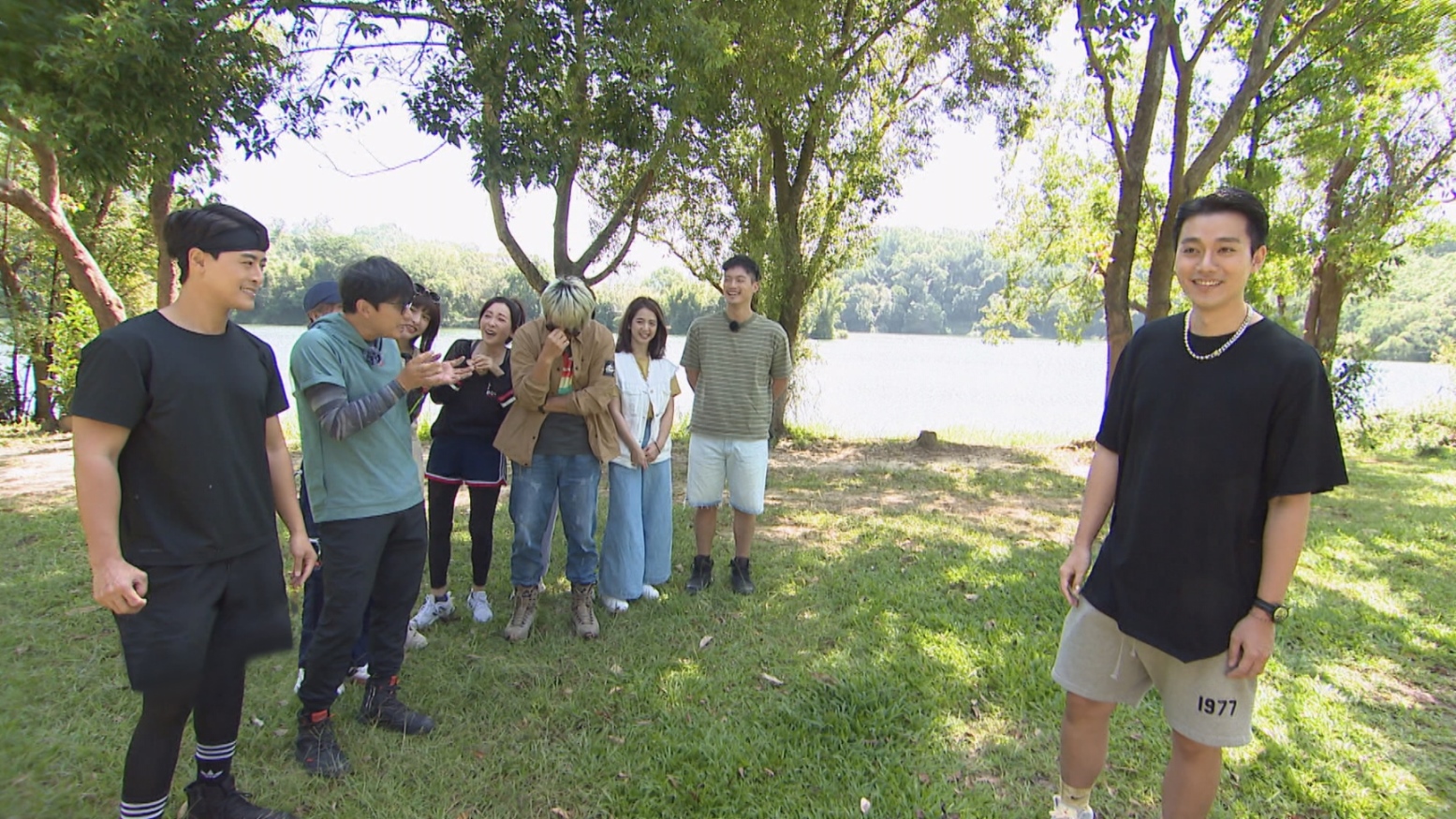 李唯楓出外景錄影，慘遭沒人選的尷尬場面。（中視提供）