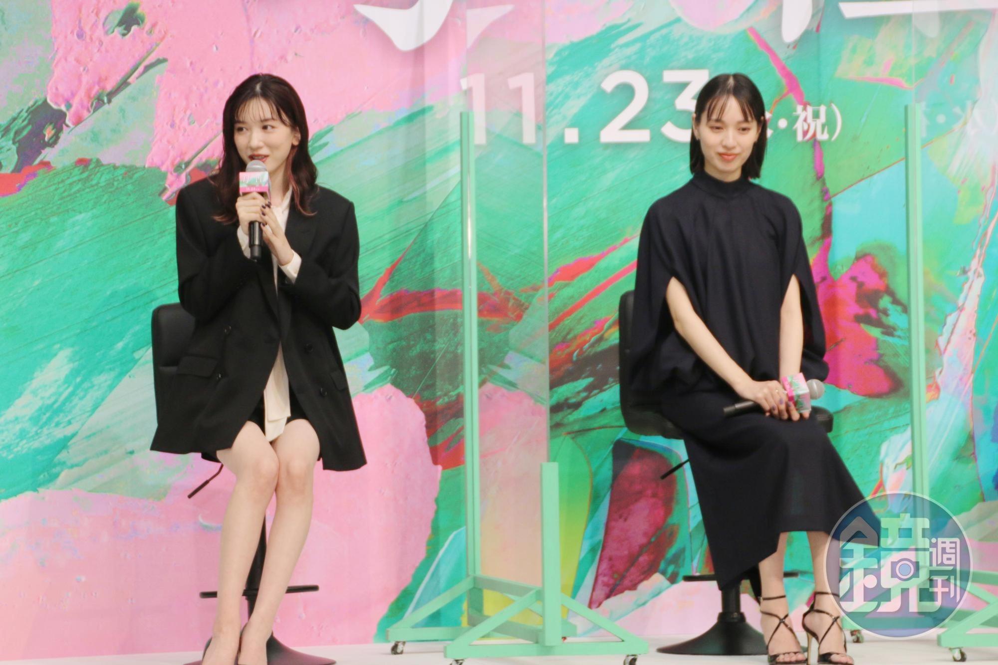 戶田惠梨香(右)與永野芽郁二度合作,在電影《母性》中飾演母女。