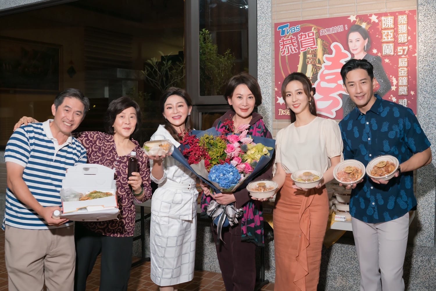 陳亞蘭投入《家有喜事》拍攝。（TVBS提供）