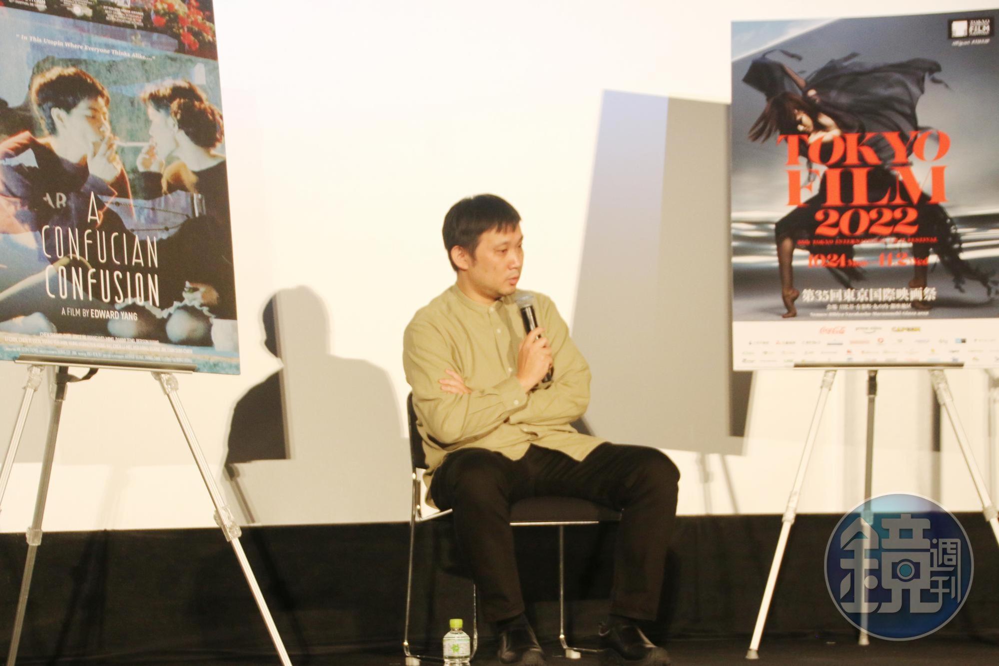 濱口竜介對楊德昌的作品如數家珍，一度聊到欲罷不能。