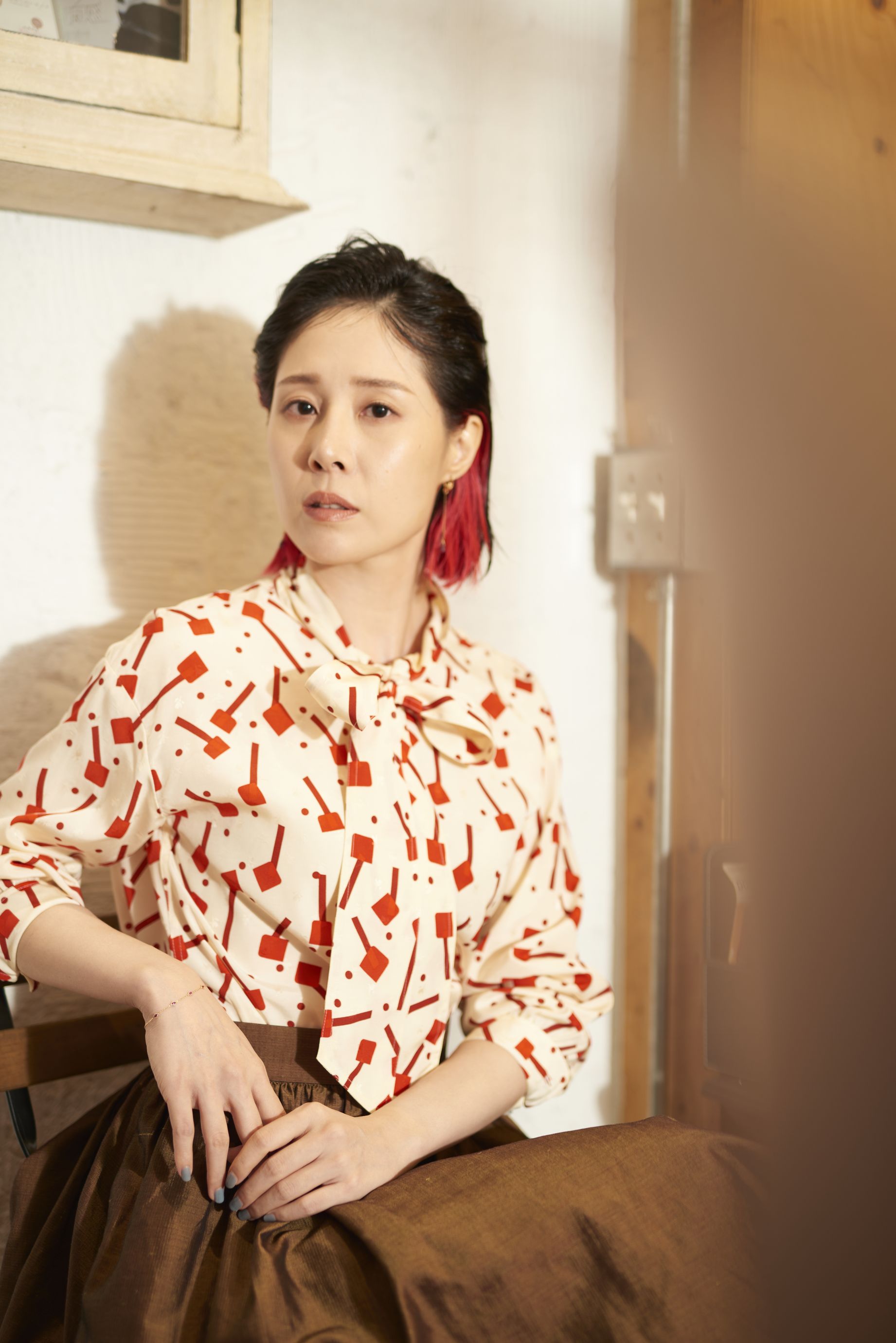 蔡亘晏首次在大銀幕挑大梁就入圍金馬影后，對於對手，她坦言對於《智齒》裡劉雅瑟的角色很有興趣，也好奇對方演得如何。