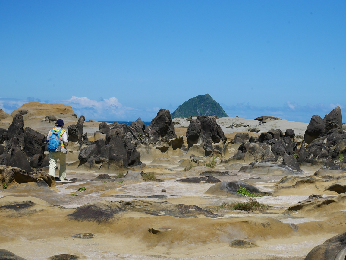 和平島獨特的地貌，透過導覽人員帶領深入其中。