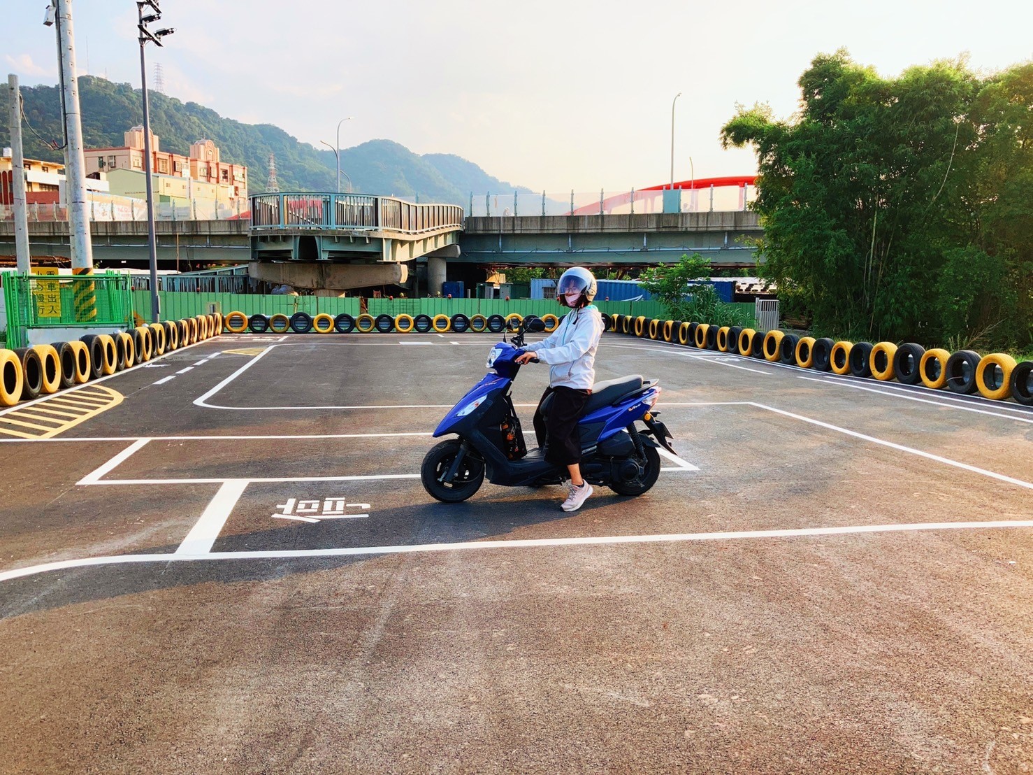 三鶯機車練習場正式開放。（新北市政府高灘地工程管理處提供）