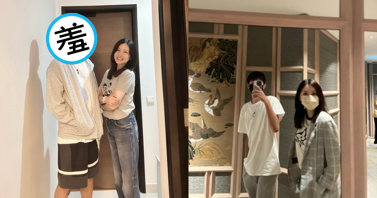 何如芸連2天分享與大兒子的合照。(翻攝自何如芸臉書)