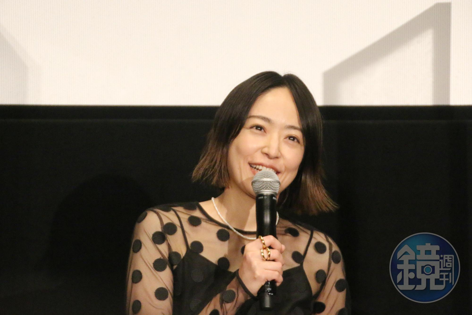 井上真央今出席主演電影《我的母親》映後座談，聊到小時候與母親的回憶。  