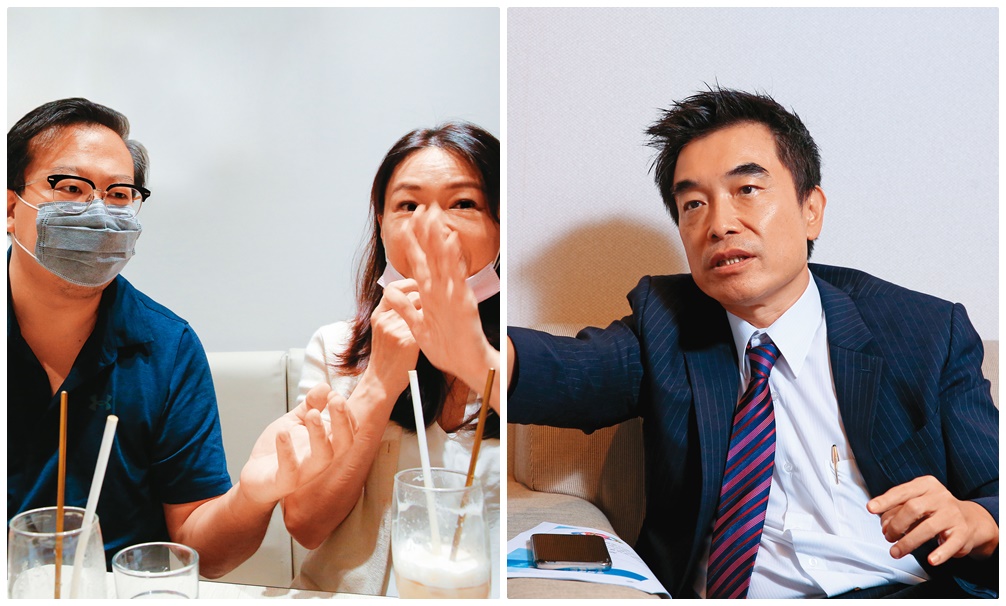 許鑒隆（右圖）入股隆銘綠能後，發現公司弊案重重。許偉良夫妻（左圖）則親上火線對本刊說明，強調團隊經得起檢驗。