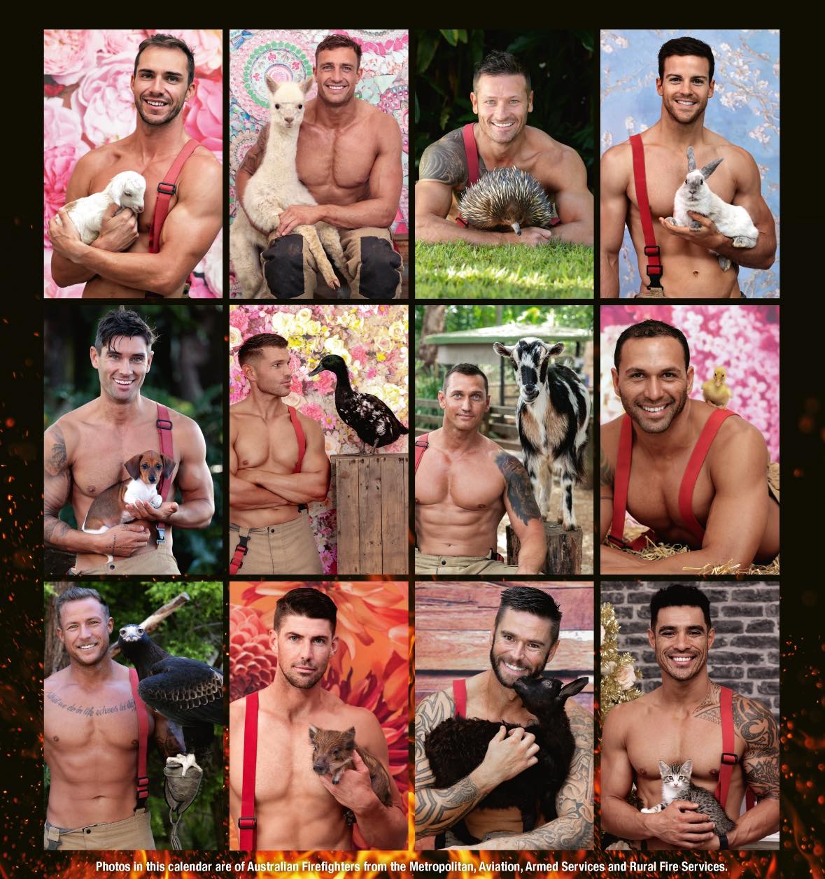 一年一度的消防員猛男月曆再度推出2023版。（翻攝自Australian Firefighters Calendar）