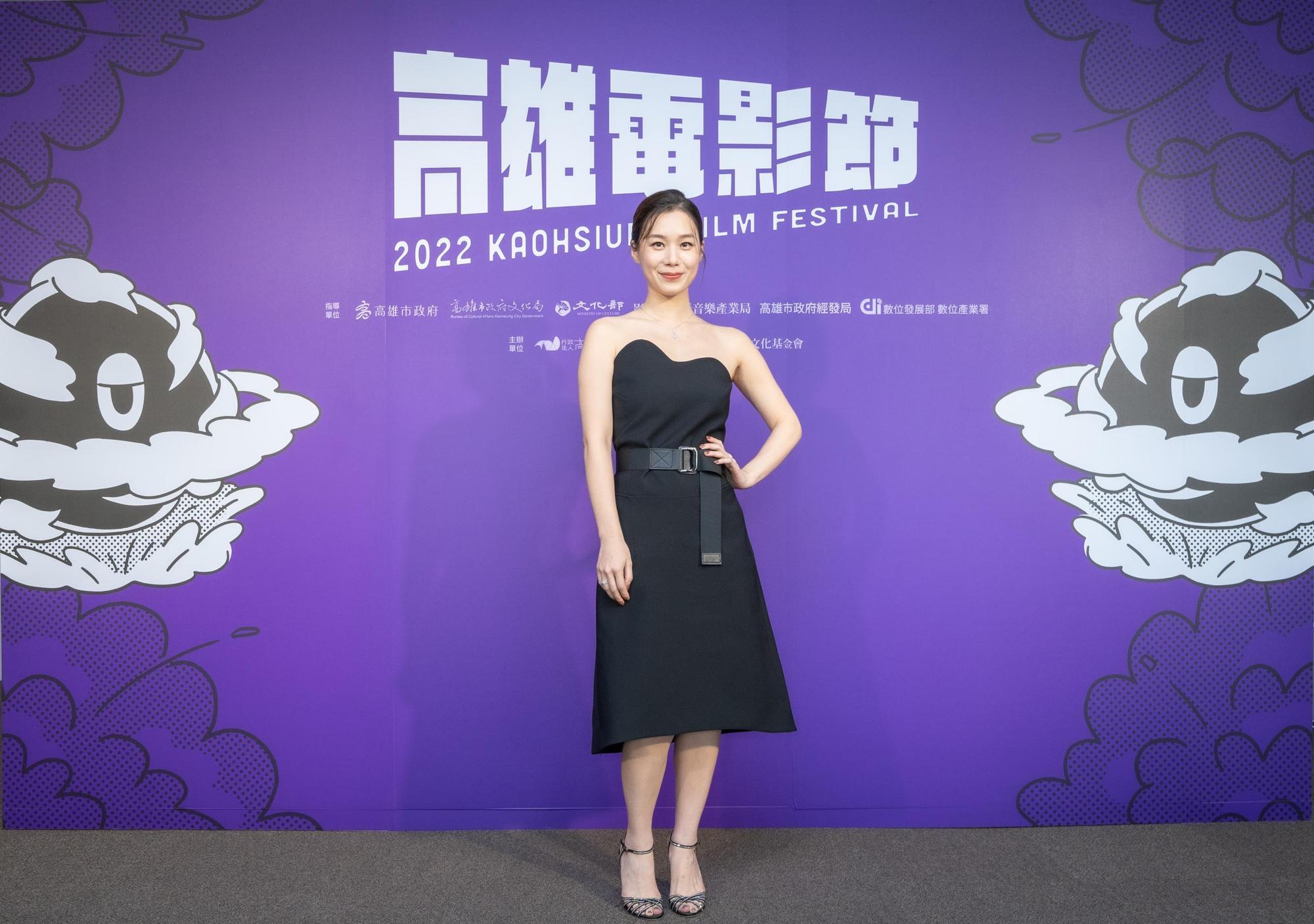 許乃涵在大銀幕大膽裸露，卻被朋友調侃「看到她的裸體暈眩症發作」。（高雄電影節提供）