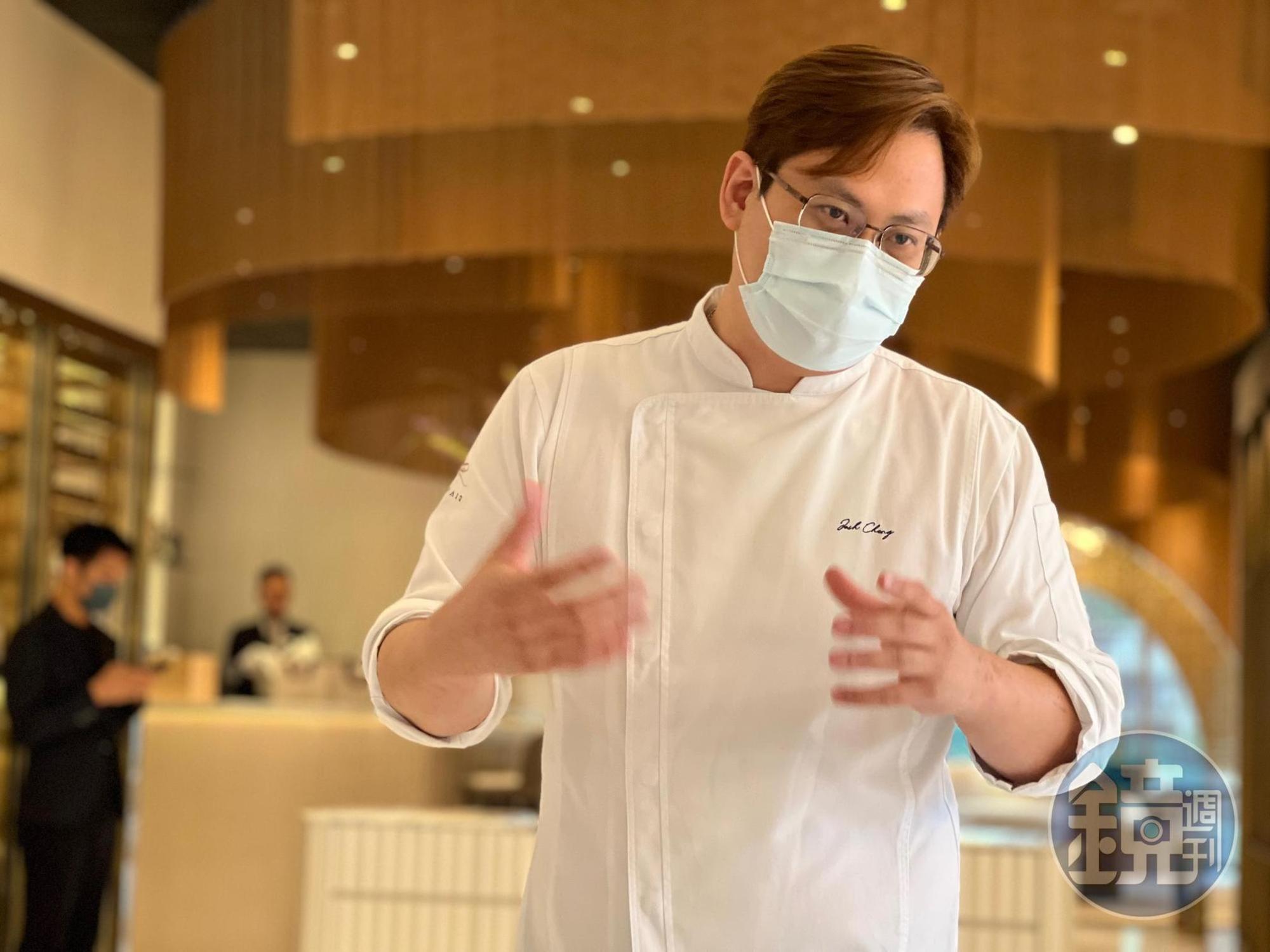 LOPFAIT樂斐主廚鄭裕錞講述「續食套餐活動」理念。