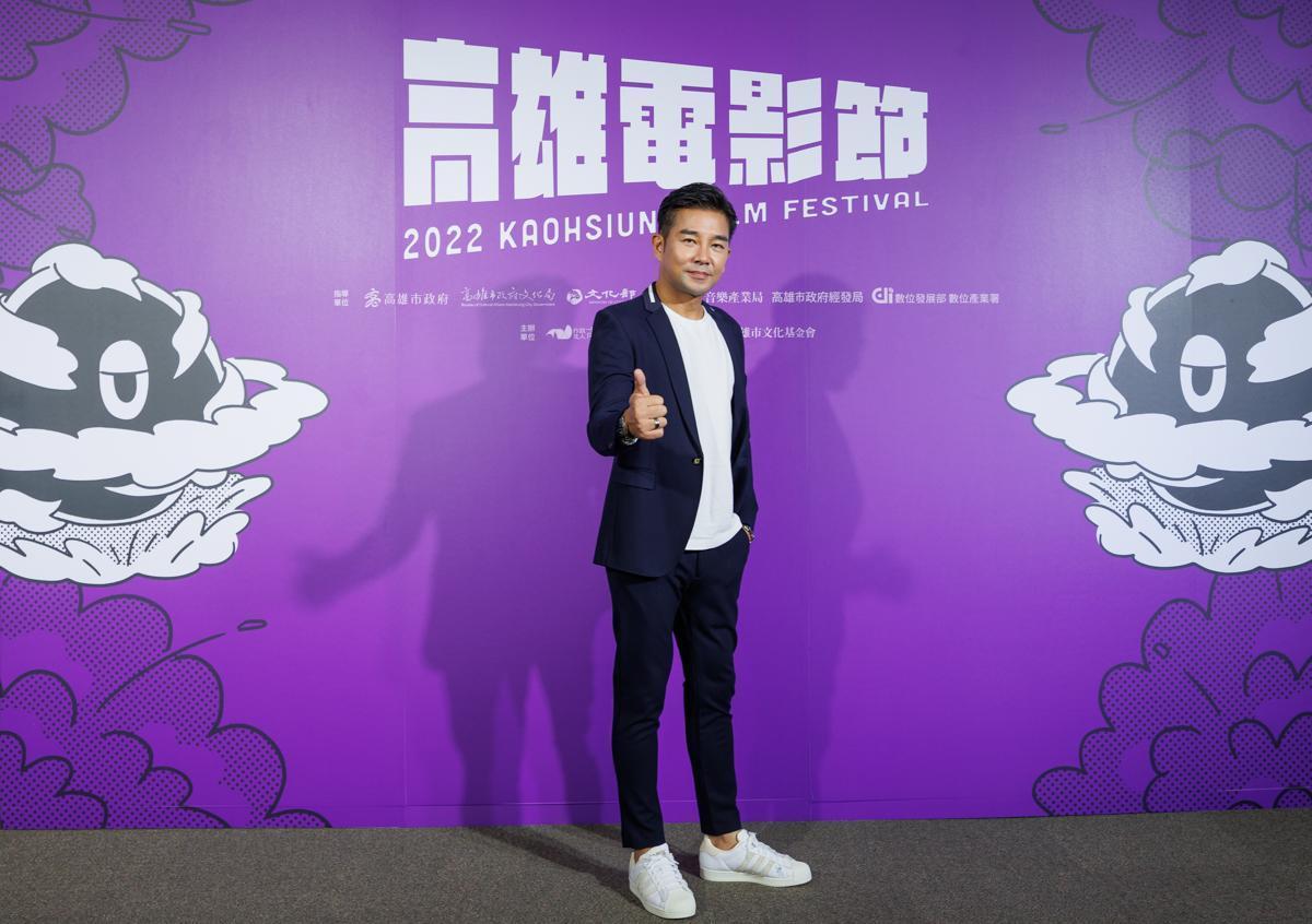 謝承均自嘲壞人臉，再度演老大無難度。（高雄電影節提供）