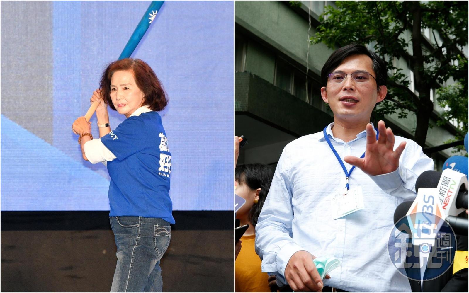 宜蘭縣長林姿妙（左）涉貪汙弊案遭起訴，今首度開庭，前立委黃國昌（右）也現身旁聽。（本刊資料照）
