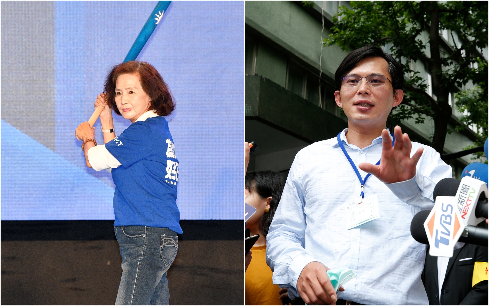 宜蘭縣長林姿妙（左）涉貪汙弊案遭起訴，今首度開庭，前立委黃國昌（右）也現身旁聽。（本刊資料照）