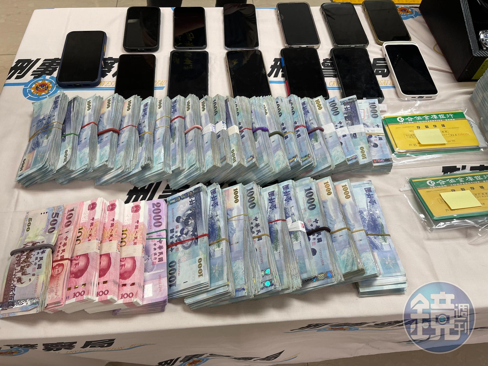 警方查扣現金300多萬元。