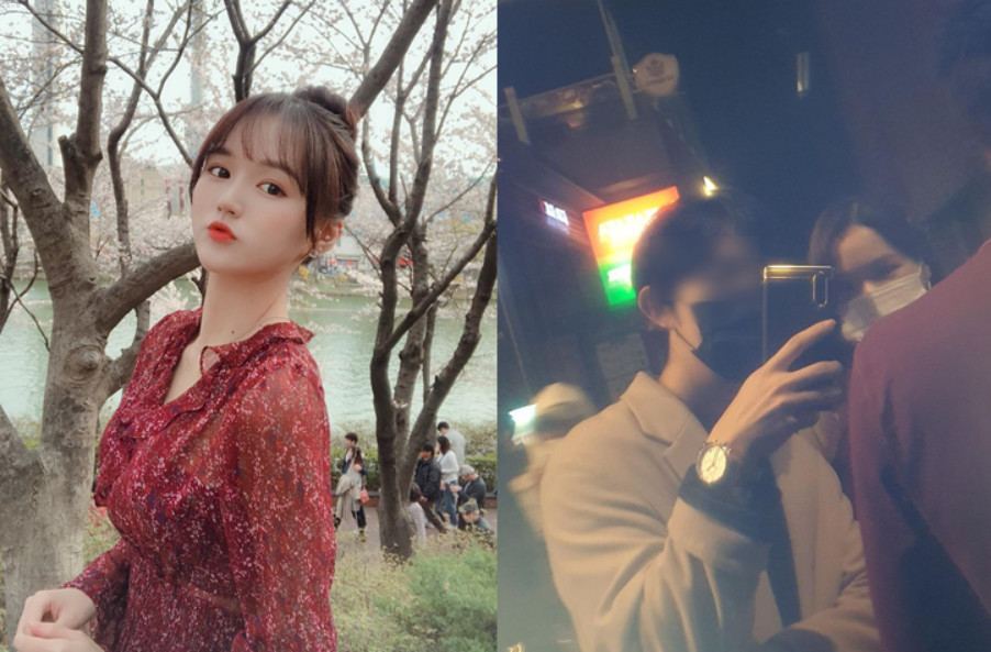 Kia Tigers啦啦隊隊長金有娜參加梨泰院萬聖節派對不幸喪生，友人在社群上悼念亡友。（翻攝IG@kxyuxna、翻攝IG@ko_hyun_kyu）