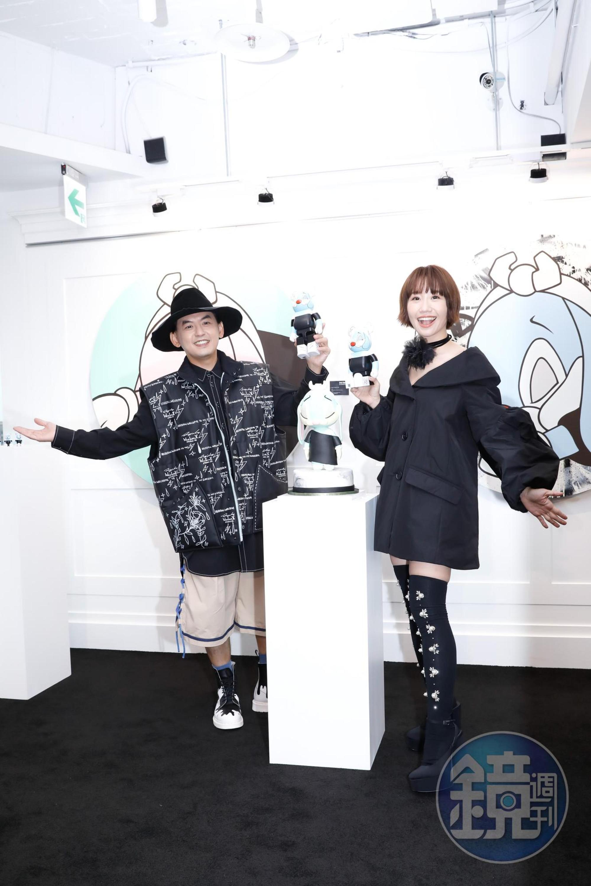 黃子佼(左)、Lulu奪金後首合體出席活動。