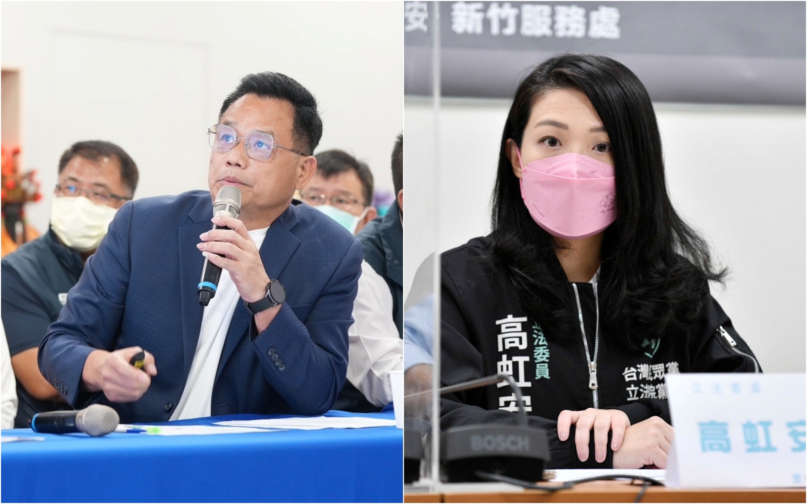 林耕仁（左）踢爆6點爭議，要求高虹安（右）公開說明。（翻攝自林耕仁臉書／本刊資料照）