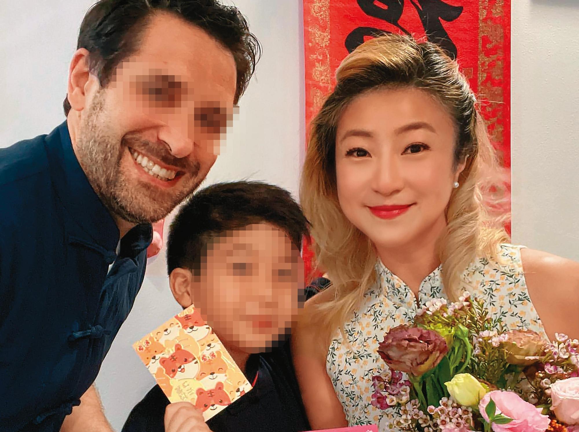 黃湘怡(右)已與英國新歡(左)見過彼此家長,親戚也都玩在一起,感覺和樂融融,並有再婚打算。(翻攝自黃湘怡IG)