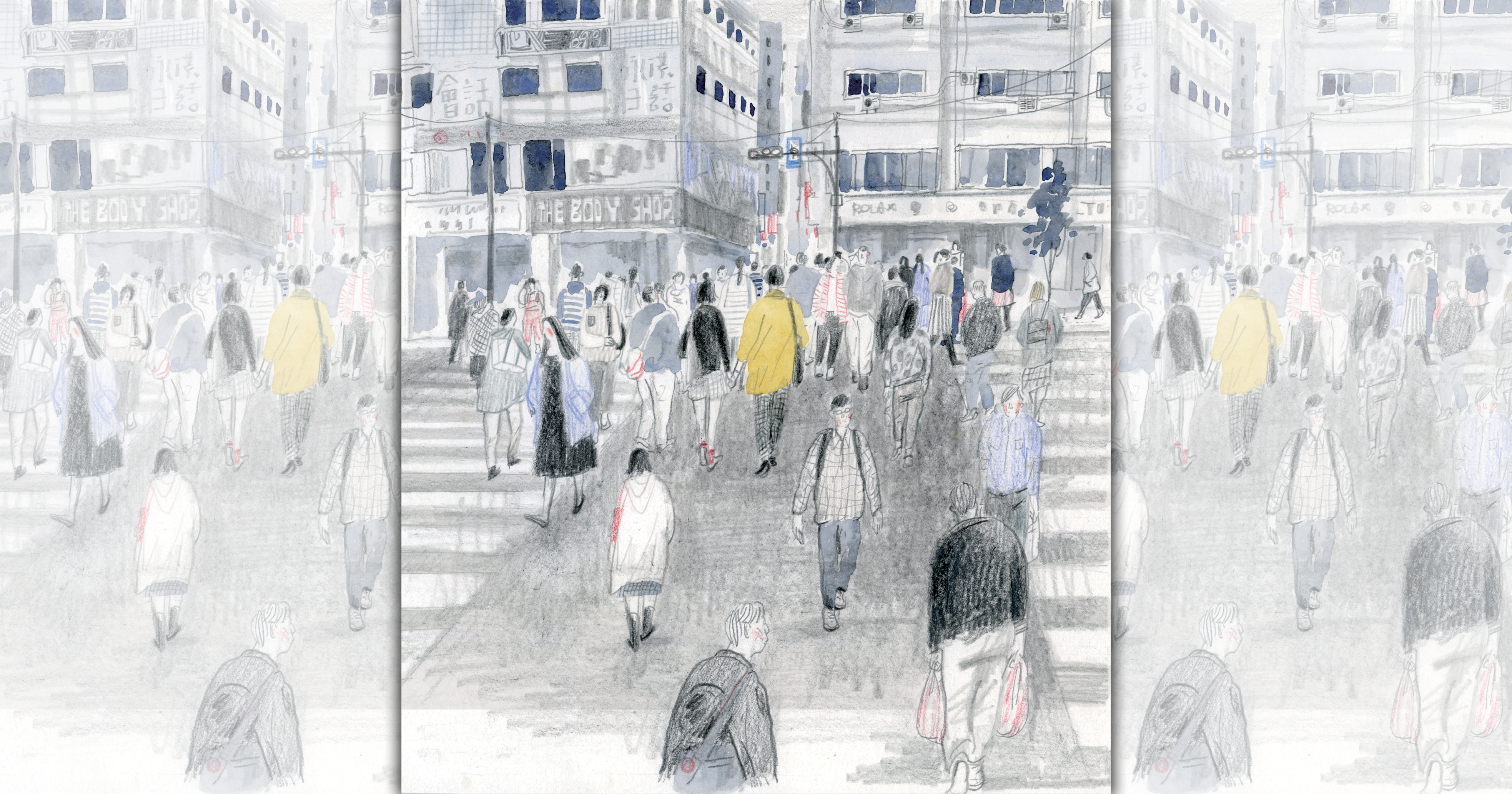 《暫時先這樣》以鉛筆、色鉛筆、水彩作畫。（大辣出版提供）