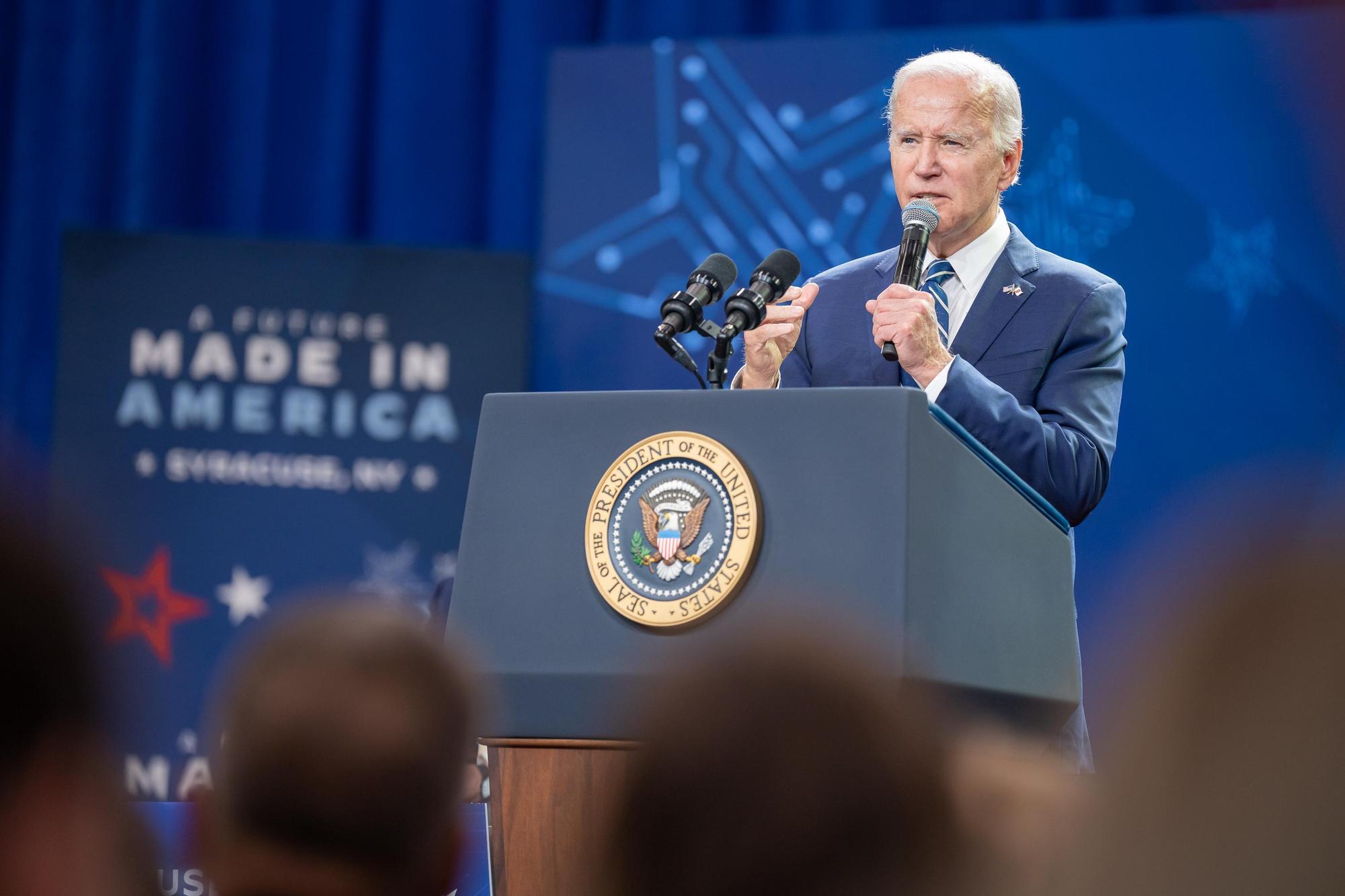 美國總統拜登被傳將出席台積電亞利桑那廠移機典禮。（翻攝Joe Biden推特）