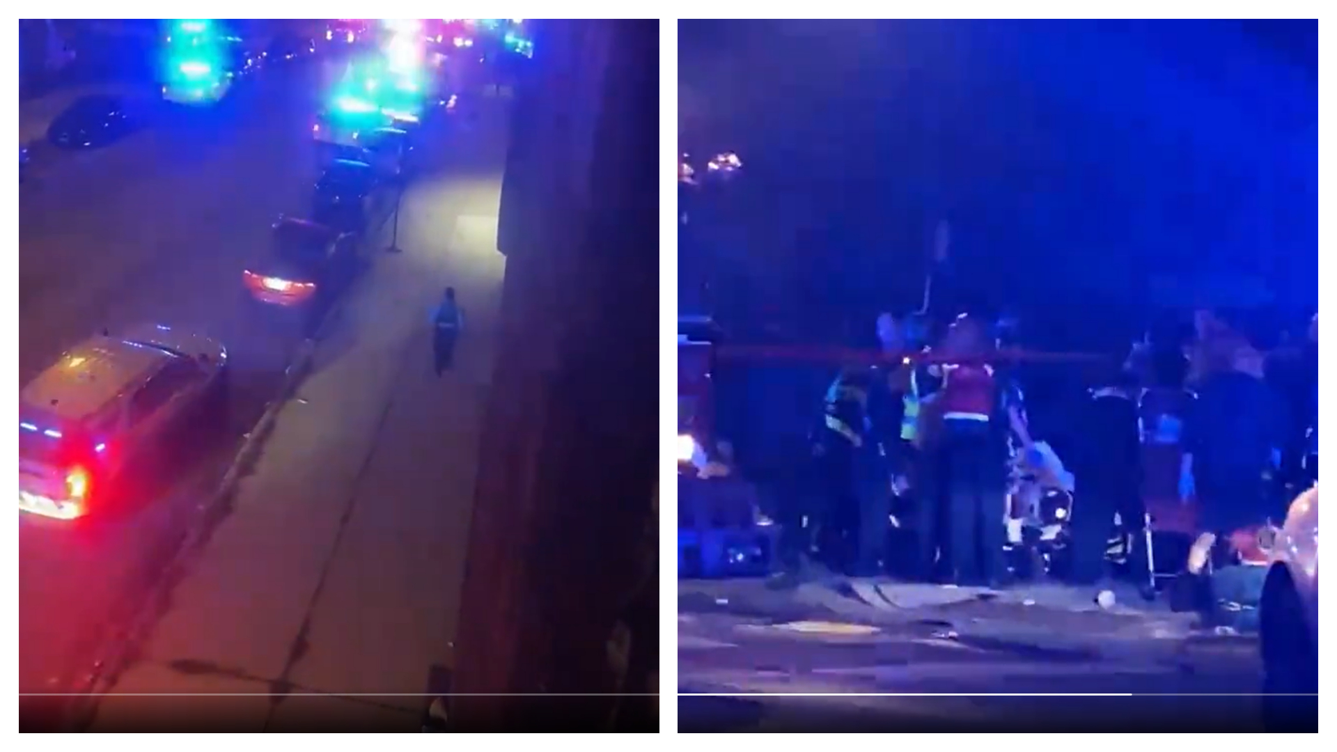 芝加哥發生一起隨機槍殺的刑事事件。（翻攝自推特@rawsalerts）